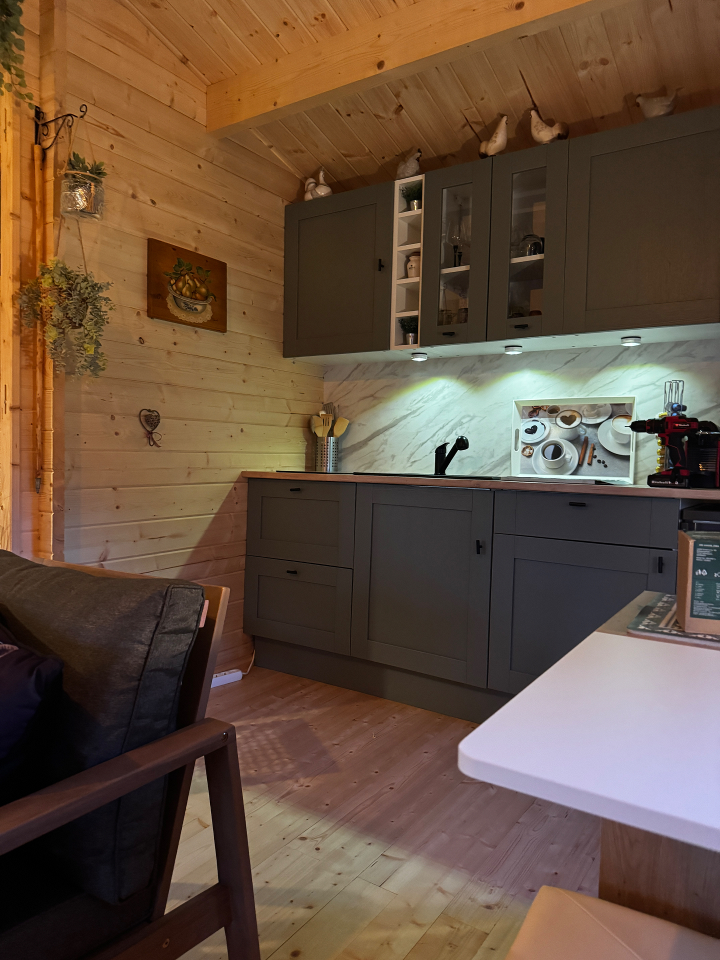 Cuisine du chalet en bois
